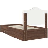  Okvir za krevet Smeđi hrast 75 x 190 cm Konstruirano drvo | shoptok.hr