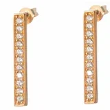 Ženske naušnice E1023-CZ-RG (2,5 cm)