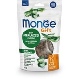 Monge filled and crunchy skin support poslastica za mačke, bakalar sa alojom, 60g u