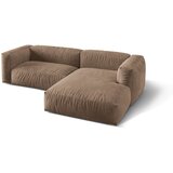 Micadoni Svjetlo smeđa kutna garnitura od bouclé tkanine (s desnim kutom) Martina – Home | shoptok.hr