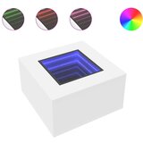 Maison Chic Klubska mizica - kavna mizica - Nizka mizica LED bela 60x60x40 cm inženirski les, (21754390) Cene