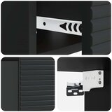  Stenski nočni omarici s predalom 2 pcs Črna 49 x 34,5 x 20 cm, (5000209854) | Shoptok.si