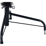 vidaXL Umjetno predsvijetljeno božićno drvce Crna 210 cm PVC | shoptok.hr