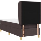 Box Spring Krevet s Madracem Tamnosmeđi 80x200 cm Tkanina | shoptok.hr