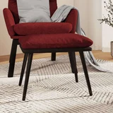  Tabure boja vina 45x29 5x35 cm od tkanine i umjetne kože
