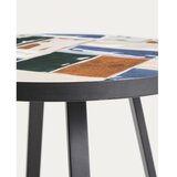 Kave Home Okrugao vrtni stolić s keramičkom daskom ø 45 cm Tella – | shoptok.hr