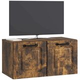 TV Omarica za TV, ki jo lahko montiraš na steno Dimljen hrast, (5000220577) | Shoptok.si