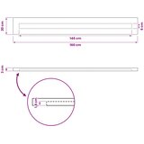  Pravokutni stolni vrh 90 x 50 x 3,5 cm Pravokutni Bijela | shoptok.hr