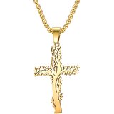 Ogrlica Tree Cross - Zlatna KP34109 | shoptok.hr