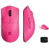 MCHOSE bežični gaming miš K7 ultra rose red /paw 3950/8K hz/omron mechanical Cene