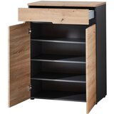 Voleo omara za čevlje barve grafita, hrast artisan | Shoptok.si