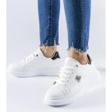 Gemre White sneakers with rhinestone appliqué Fairfax | ePonuda.com