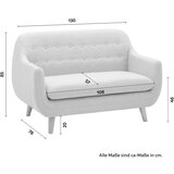 Bessagi Home dvosed dilly, svetlo siva | Shoptok.si
