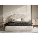 Maison de Rêve Krem tapecirani bračni krevet s prostorom za odlaganje s podnicom 140x200 cm Maumere – | shoptok.hr