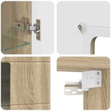 vidaXL Kabinetski zidni s policom Zidne sonoma hrast 55 x 29 x 100 cm | shoptok.hr