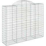  Obokane gabion košare 3 kosi 200x50x160/180 cm pocinkano železo | Shoptok.si