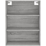  Visoka komoda siva sonome 69,5x34x180 cm od konstruiranog drva Slike