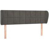  Uzglavlje s ušima tamnosivo 147x23x78/88 cm baršunasto | shoptok.hr