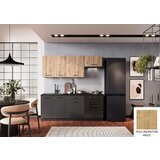 Stolkar KUHINJSKI BLOK ANIKA 200 CM - GRAFIT SIVA/ARTISAN HRAST-Arlington hrast | shoptok.hr