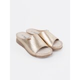 GOODIN Women's gold platform flip-flops | Shoptok.si