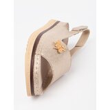GOODIN Gold platform sandals with a pin | Shoptok.si
