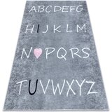 RugsX Preproge JUNIOR 52106.801 pralna preproga Abeceda za otroke 160x220 cm Siva | Shoptok.si