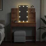  Toaletni stol s LED svjetlima Artisan hrast 96x40x142 cm | shoptok.hr