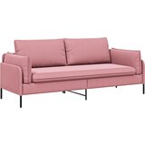 SOFA za 3 osobe Ružičasta 222 x 81 x 89 cm Baršun | shoptok.hr