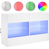  Zidni TV ormarić s LED svjetlima bijeli 98,5x30x60,5 cm | Eponuda.com