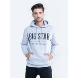 Big Star man's hoodie sweat 154553 grey Knitted-901 Cene