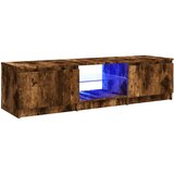 Maison Chic TV omarica - TV stojalo - Televizijska omarica z LED lučkami dimljeni hrast 140x40x35,5 cm, (21699076) Cene