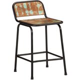  Barski stolci 4 kom 46x35,5x70 cm masivnog obnovljenog drva | shoptok.hr
