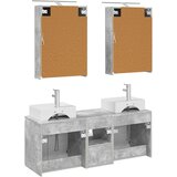 Set ormarića za kupaonicu 5 pcs Betonska siva Konstruirano drvo | shoptok.hr
