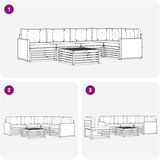  Set vanjskih sofa 6 kom. Prirodna i bež | shoptok.hr