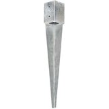  Talne konice 2 kosa srebrne 10x10x76 cm pocinkano jeklo, (5000152471) | Shoptok.si