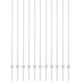  Stup za ogradu 11 pcs Srebrno 140 cm Čelik | shoptok.hr