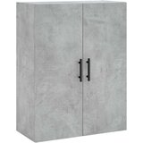 vidaXL Visoka komoda betonsko siva 69,5x34x180 cm inženirski les | Shoptok.si