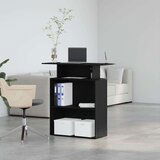  Recepcijski stol crni 100x40x104 cm izrađeno drvo | shoptok.hr
