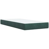 Krevet s od storage s uzglavljem Tamnozelena 90 x 200 cm Baršun | shoptok.hr
