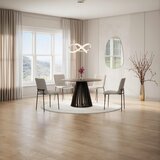 Bessagi Home Jedilna Miza Ennio, Ø 120cm, Črna | Shoptok.si
