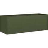 vidaXL Sadilica maslinastozelena 120x40x40 cm hladno valjani čelik | shoptok.hr