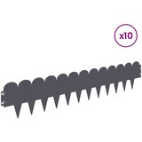  Ograda oko Travnjaka 10 kom. 103 x 20 cm Čelik Antracit | shoptok.hr