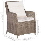  Jedilna garnitura 7-delna rjava | Shoptok.si