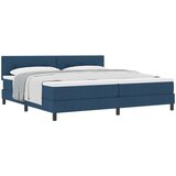  Krevet s opruga kutije s uzglavljem Plava 200 x 200 cm tkanina | shoptok.hr