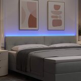  LED glava kreveta s LED trakama Svijetlo siva 200 cm Baršun | Eponuda.com