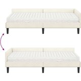  Kutni krevetni okvir s madracem Ostalo 2 pcs Krema Baršun | shoptok.hr
