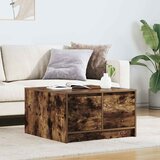  Stol za kavu s ladicama dimljeni hrast 70,5x70x40 cm | shoptok.hr