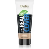 Delia Cosmetics It's Real Cover prekrivni tekoči puder odtenek 206 honey 30 ml