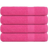 vidaXL Brisače 4 kos roza 100x200 cm 360 gsm 100% bombaž | Shoptok.si