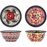 Bloomingville Crvene zdjelice u setu za posluživanje 2 kom od kamenine 95 ml Florist – Cijene
